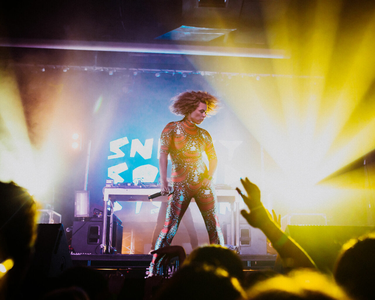 Sneaky Sound System: Electrifying Performance on Selina's Epic Stage with Dazzling Lighting Production